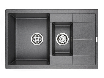 Кухонная мойка Paulmark FLUGEN 60/1,5 PM237850-DG 80х50 цвет серый